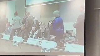 Delegáti všetkých krajín OBSE, dali jasne najavo svoj postoj počas prejavu Rusov