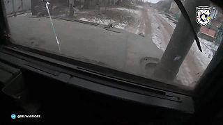 Bielorusy pluk Kalinouski počas útoku na okupantov