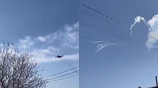 Dvojica Su-25 pri podpornom útoku