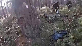 Ruskí výsadkári na dobitých ukrajinských pozíciách
