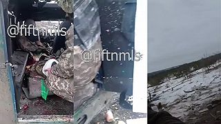Dve protitankové strely zničili obrnené vozidlá aj s posádkou (DRSNÉ ZÁBERY)