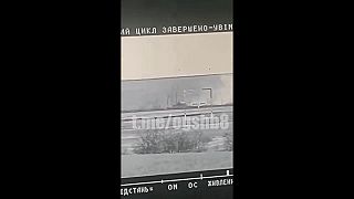 Stugna-P zasiahne tank okupantov s efektným ohňostrojom na záver