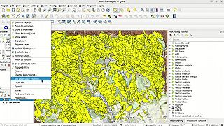 Lesnícke a poľovnícke mapy offline, shapefile .shp