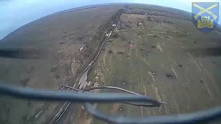 MT-LB si na mušku zobral kamikadze dron