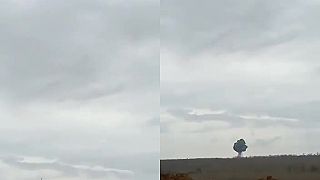 Russká SU-25 počas pristávania