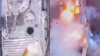 Termobarický granát vs BMP-1 okupantov