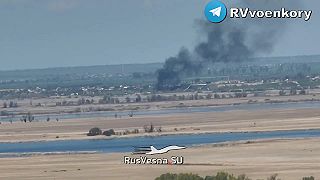 ‼️?Su-25 Ozbrojených síl Ukrajiny sa práve pokúsil zaútočiť na pozície RA.