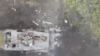 Okupanti len tak tak prežili zničenie ich BMP-2