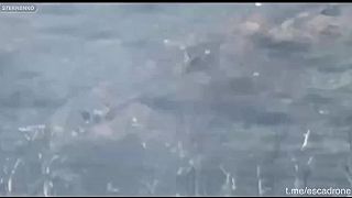 Kamikaze dron a traja okupanti