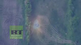 Americký systém Avenger zničený dronom Lancet