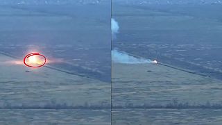 Svätý Javelin a bojové vozidlo okupantov