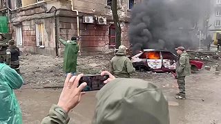 Mariupol natáčanie dokumentu.