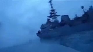 Video z pohľadu ukrajinského námorného dronu na ruskú loď Ivan Churs