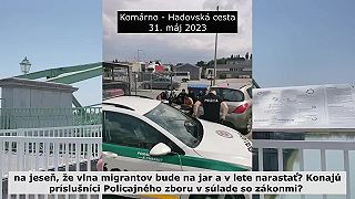 Migranti prechádzajú cez naše hranice v Komárne!