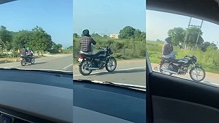 Telefonovanie počas jazdy na motorke LVL India