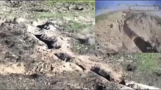 Okupant v bezpečí zakopu