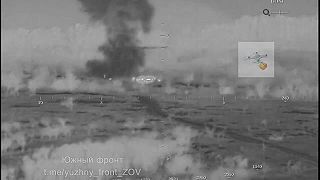 Riadenia protitanková strela vs. pohybujúce sa ukrajinské BTR (CITLIVÉ ZÁBERY)
