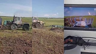 Ďalší ukrajinský farmár upravil traktor na diaľkovo ovládaný odmínovací nástroj