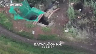 Ukrajinský FPV dron vs. ruskí pidari