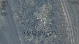 Deštrukcia ukrajinského tanku kamikadze dronom Lancet!