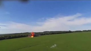 Moment katapultáže z Su-25 očami jeho pilota