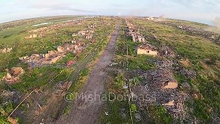 Ako vyzerá na ukrajine mesto Marinka po ťažkých bojoch HD! 03.07.2023