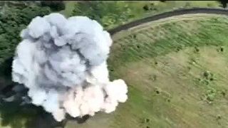 Masívna explózia tanku okupantov pri Bachmute