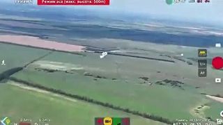 Rusky Tor 9K330 zasahuje proti UA dronu