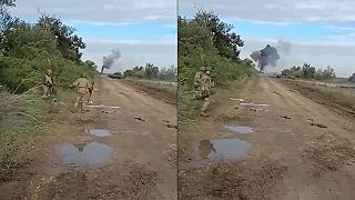 Tank pracuje na okupantoch