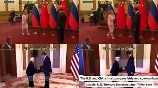 Ruská vs americká návšteva v číne