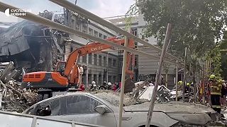 V Odese bola pri nočnom útoku zničená administratívna budova