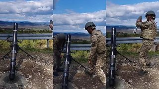 120mm mínomet posiela okupantom pozdravy