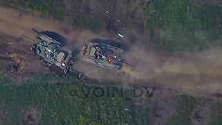Ruský kamikadze dron Lancet prerušil evakuáciu poškodeného ukrajinského tanku