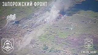 Zničenie celej roty ukrajinských BMP-1 (jatka)