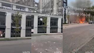 Zásah budovy SBU v Dnepropetrovsku