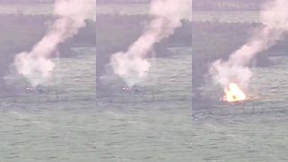 Ukrajinské BTR-4 prešlo po protitankovej míne, posádka zhorela zaživa