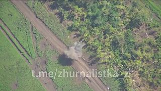 Ruský kamikadze dron Lancet overil odolnosť poľského tanku PT-91 Twardy