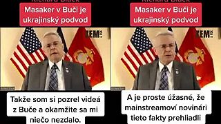 Masaker v Buči je ukrajinský podvod (americký prokurátor)