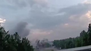 Ruský raketový útok na hotel Reikartz v Záporoží, kde boli umiestnení žoldnieri