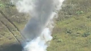 Okupanti v BMP-1 mašli mínu