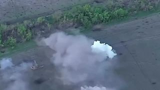 Tanky 3. útočnej brigády nakladajú okupantom južne od Bachmutu