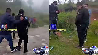 Polícia dostala výprask od dedinčanov