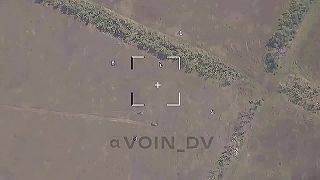 Uháňajúci ukrajinský tank bol zastavený mínou a dorazený delostrelectvom