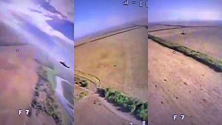Ukrajinci chceli FPV dronom zničiť ruský vrtuľník Ka-52