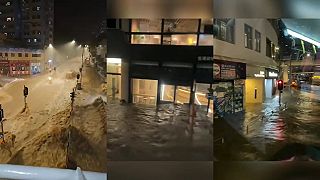 V hongkongskej štvrti Čai Wan spadlo za hodinu viac ako 150 mm zrážok