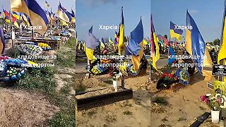 
Cintorín za letiskom v Charkove.
