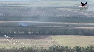 Zásah amerického obrneného vozidla Stryker ruským ATGM