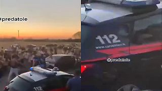 Násilná vzbura imigrantov na ostrove Lampedusa
