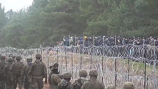 Migranti na Poľskej hranici