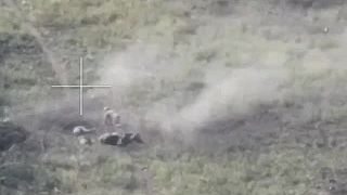 Takto vyzerá presný zásah z ťažkého mínometu. 6 ukrajincov RIP. 18+